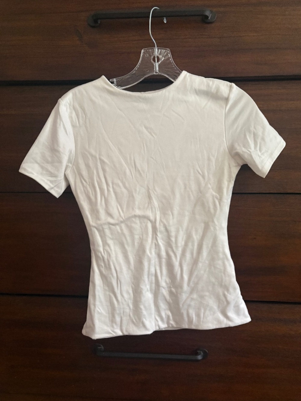 White fitted top